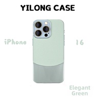 YILONG | Dual Color Leather Shockproof Phone Case for iPhone 16 Pro Max 15 Pro 16 Plus