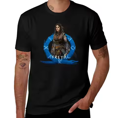 Freya God of War Ragnar?k God of War Ragnarok T-Shirt Street Style Casual Tee Shirt