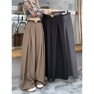 VELIN M-5XL (25-46) Plus Size Women Long Pants Korean High Waist Suit Pants Loose Wide Leg Trousers