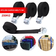 Cargo Belt Fastening Strap 2 Meters x 2.5 cm - NYLON Material Up to 250kg