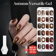 SHAKA Cat Eye Gel Nail Polish 12-Warna Teh Malam Bulan Luruh Elegan Seni Kuku Nail Art Siri Warna Co