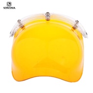SONONIA 3-Snap Bubble Wind Shield Visor for Bonanza Biltwell Motorcycle Helmets