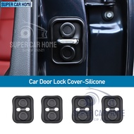 SCH 4Pcs Car Door Lock Sound Shock-Absorbing Deadener Damper Buffer Shock-Proof Pads For Isuzu MUX D