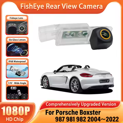 For Porsche Boxster 987 981 982 2004 ~ 2022 Car Reverse Camera AHD 1080P 170° FishEye Parking Rear V