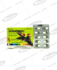 PINTAKASI Arvet-Chem Chloramphenicol 500mg Antibacterial 100 Capsules For Gamecocks Dogs Cats and Bi