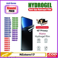 Anti Scratch Hydrogel Matte Gaming Anti Spy ( PRIVACY ) Xiaomi POCO C3 C31 C40 C50 C51 C55 C61 C65 C