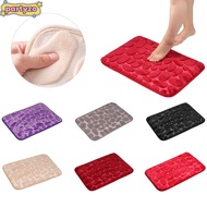 PARTYZO 40*60cm Bathroom Carpet Feet Pad Pebbles Floor Bathtub Doormat