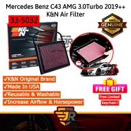 K&N Washable Drop In Replacement Air Filter Mercedes Benz C43 AMG Penapis Udara Car Intake Parts KN-
