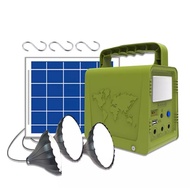 Lampu solar set,micro solar sistem solar kit battery LiFePO⁴ Power box