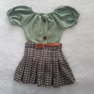 SETELAN Anak Perempuan Nirina tweed set
