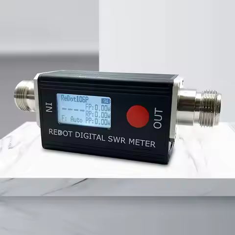 RD106P Power SWR Measuring Meter Digital Standing Wave Meter FMB VHF UHF Standing-wave Ratio 1.00-99