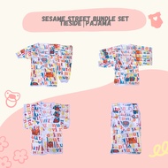 Sesame Street Newborn Bundle Set Tieside Pajama