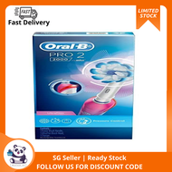 (SG INSTOCK)Oral-B Pro2 2000 Rechargeable Toothbrush, Pink, 1ct