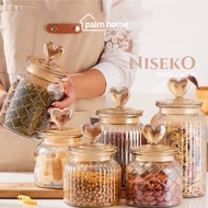 Pstore Airtight Glass Jar Sealed Food Storage Jar 650ml GFS641