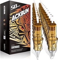 50Pcs Assorted Tattoo Needles 5Pcs each of #10 5RL, 7RL, 9RL, 15RM, 21RM, 15M1, 21M1 - #12 5RS, 7RS,