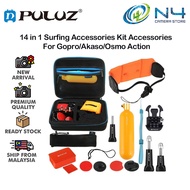 Puluz 14 in 1 Surfing Accessories Kit Accessories For Gopro Hero 7 6 5 4 Osmo Action Yi Xiaomi