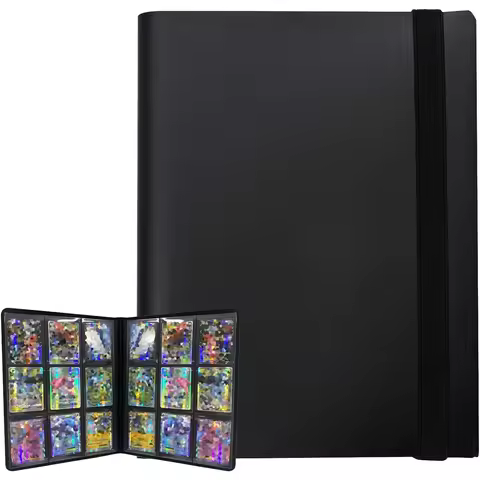 Collectible Card Binder Album 160/360/480 Card Holder 4/9/12 Grids Card Binder Album Large-capacity 
