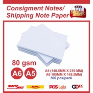 80gsm A5/A6 Paper/Consignment Notes/Shipping Paper/Label Paper/AWB Paper