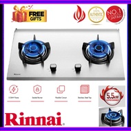 Rinnai RB-72S 2 Burner Gas Hob Cooker Hob (Stainless Steel) Built in Gas Stove RB72S Stainless Steel Hob