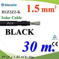 30 Meters Solar Wire PV1 H1Z2Z2-K 1x1.5 Sq.mm. DC Cable Cell Black
