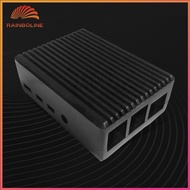 (rain)  Raspberry Pi 4 Case Raspberry Pi Housing Enclosure Pi 4 Model B Passive Cooling Case for Ras