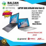 laptop asus a416jao core i3 1005g1, ram 8Gb, ssd 512gb