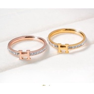cincin titanium perhiasan wanita Korea