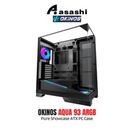 OKINOS AQUA 93 Pure Showcase ATX PC Case - 2x PWM ARGB