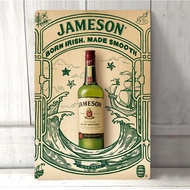 Jameson Metal Poster Retro Tin Signs Pub Cafe Bar Garage Retro Marks Plaque Iron Painting Wall Poster Home Hanging 30x40cm