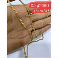 JAPAN STYLE CHAIN 18K SAUDI GOLD PAWNABLE