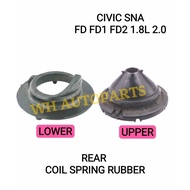 REAR COIL SPRING RUBBER UPPER/LOWER HONDA CIVIC SNA FD FD1 FD2 1.8L 2.0L