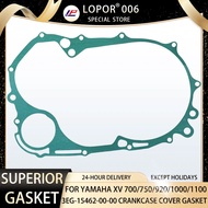 LOPOR Motorcycle Engine Crankcase Cover Gasket Seal For YAMAHA XV700 XV750 XV920 XV1000 XV1100 3EG-1