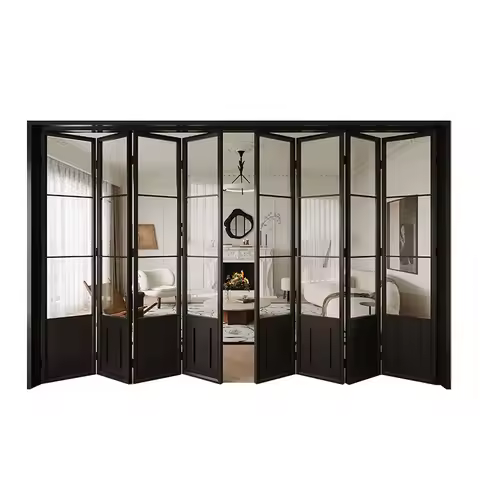 Extremely narrow household titanium aluminum alloy kitchen living room bathroom balcony trackless fo