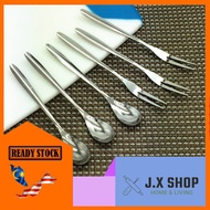 STAINLESS STEEL FRUIT FORK DESSERT SMALL FORK & DUO HEAD AISCREAM FRUIT FORK FRUIT KNIFE