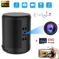 กล้อง Wi-Fi 2 In 1 4K เครื่องเล่นลำโพงบลูทูธเพลงการดูจากระยะไกลในร่มความปลอดภัยในบ้านเครื่องบันทึกวี