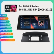 เครื่องเล่นรถยนต์วิทยุ Android MRIWG สำหรับ BMW 5 E60 E63 E61 E64 CCC CIC 2005-2010หน้าจอจีพีเอสมัลต