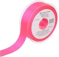 Morex Ribbon Swiss Satin Ribbon, 03525/25, 1" x 27 Yards, True Red