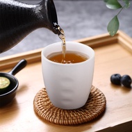 Dailyhome White Ceramic Tea Cup No Handle Minimalist Matcha Mug