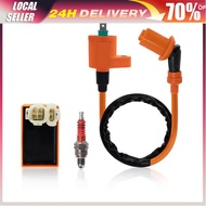 6pin CDI Racing Ignition Coil Spark Plug Set Parts Fit for Gy6 150cc 125cc 50cc