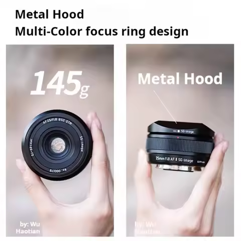 SGimage AF 25mm F1.8 Wide Angle Thin Auto Focus Lens Large Aperture Portrait Lens compatible with So