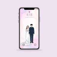 【客製化Wallpaper】人像 寵物 似顏繪 Iphone⋯手機/平板 桌布⋯