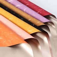 (20pcs) 2 Tone  Gold Waterproof Flower Wrapping Paper Ouya Bouquet Gift Packing Paper