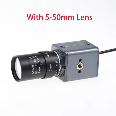 OV9281 Global Shutter,120fps USB Camera 720p Monochrome,Box Webcam 5-50mm/2.8-12mm Varifocal Lens,Hi