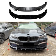BMW 7 Series G11 G12 2016-2018 Pre-LCI Front Bumper Lip Spoiler Splitter Gloss Black M Sport Edition