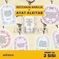 GANTUNGAN Acrylic Keychain - Flower Bible Verse | Christmas Easter Bible Verse SouvenirKeychain