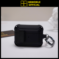 Vỏ case air.pod pro 3 2 chống sốc IRONMAN ốp airpods bảo vệ có nút khóa chống mở nắp 88Mobile