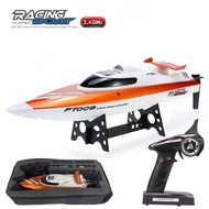 เรือบังคับวิทยุ เรือบังคับไฟฟ้า เลี้ยวด้วยระบบเซอร์โว-หางเสือ รุ่น FT009 2.4G 4CH WaterCooling High 