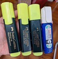 Faber-Castell 螢光筆及Pentel塗改液