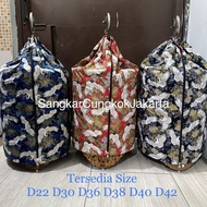 Kerodong Sangkar Cungkok Double Layer Motif Burung Cungkok