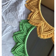 Aesthetic mirror - Macrame mirror